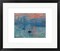 Framed Art Impression, Sunrise Blue by Claude Monet - Iconic Impressionist
